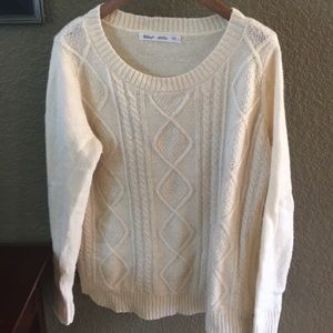 Woolrich cream color sweater wool XL